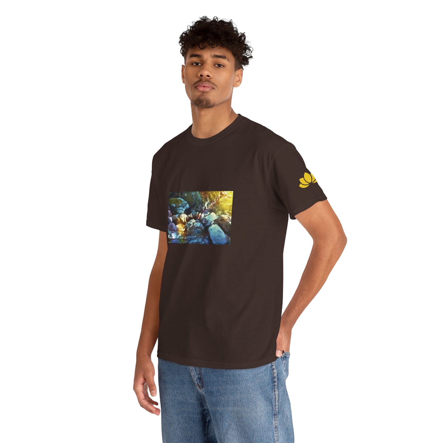 Unisex Heavy Cotton Tee - Stone Balance (Variant 3)