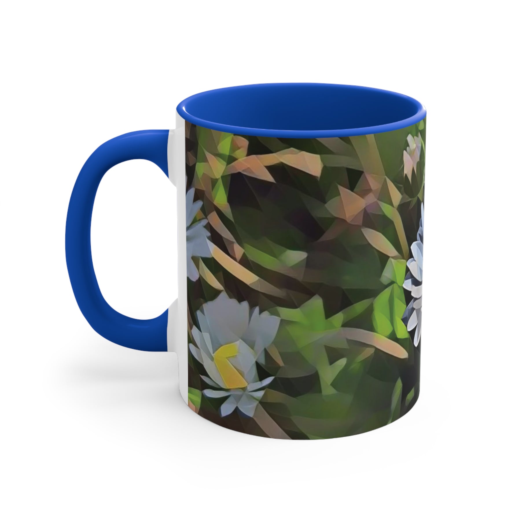 Mug 11oz - Poly Art - Flower of Daisies (Variant 04)