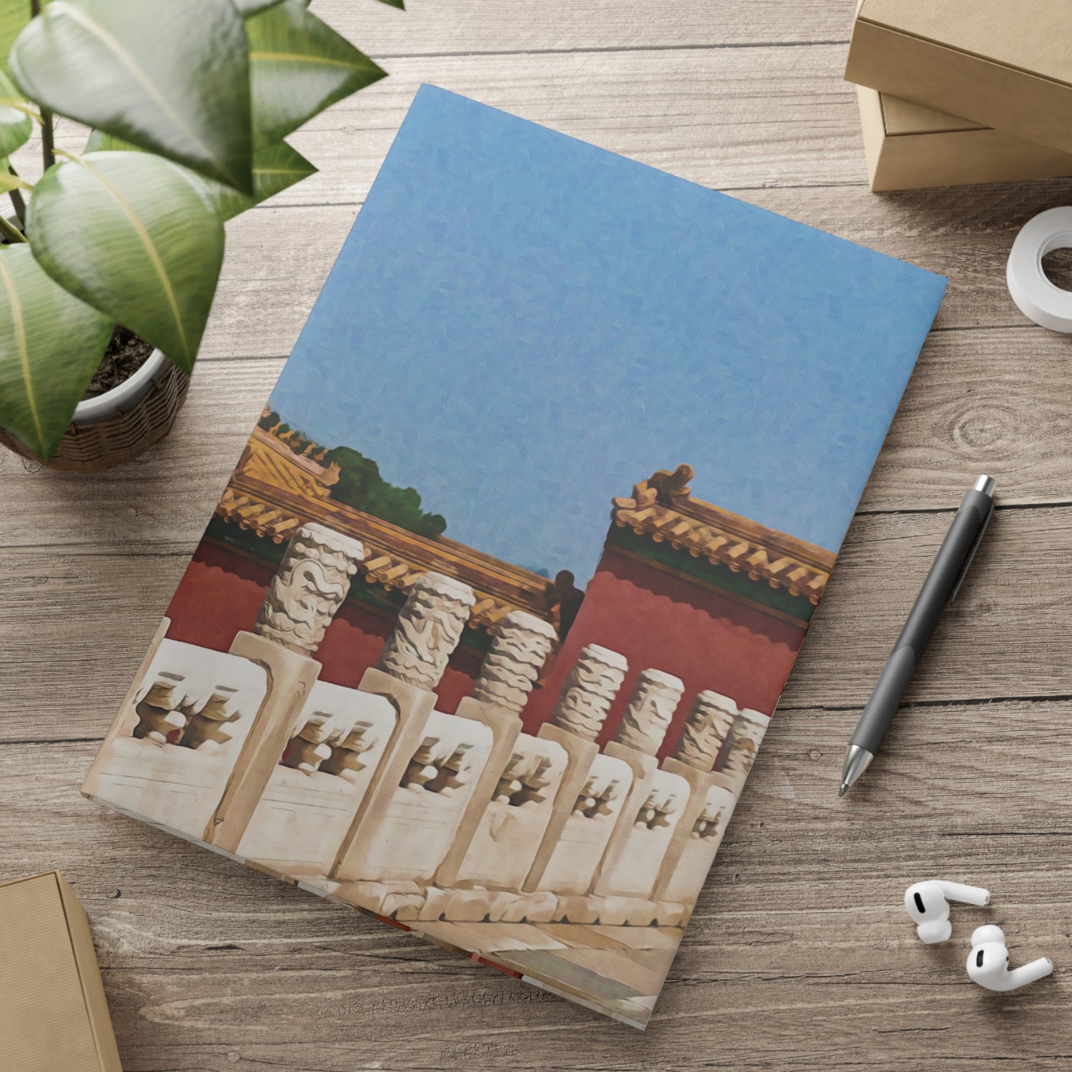 Hardcover Notebook with Puffy Covers - China's Beauty