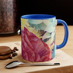 Mug 11oz - Poly Art - Flower of Dahlia in Red (Variant 1)