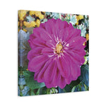 Stretched Matte Canvas - Flower of Dahlia