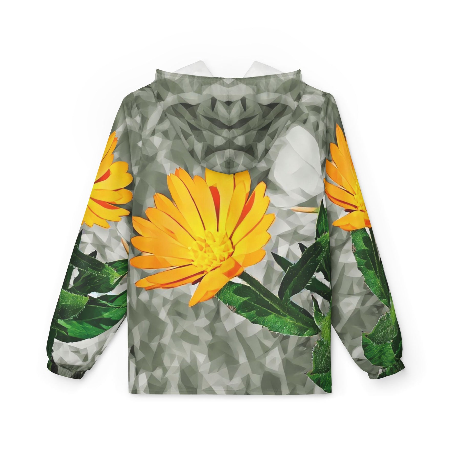 Windbreaker Jacket - Poly Art - Flower of Calendula (Variant 1)
