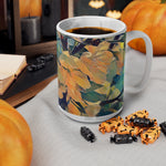Ceramic White Cup 15oz - Poly Art - Apples' Tree Flower (Variant 2)