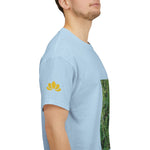 Unisex Heavy Cotton Tee - Flower of Malva Sylvestris