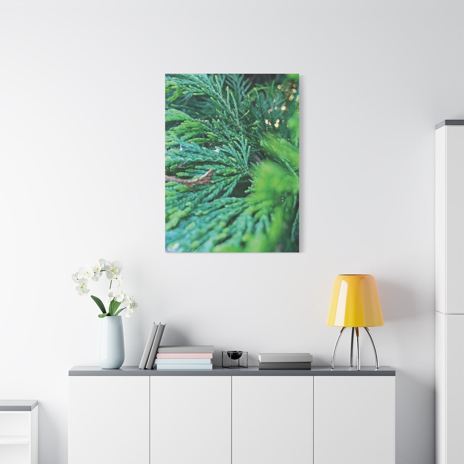 Stretched Matte Canvas - Thuja Plicata Branches