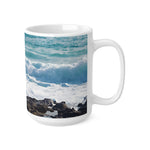Ceramic White Cup 15oz - Sea (Variant 06)