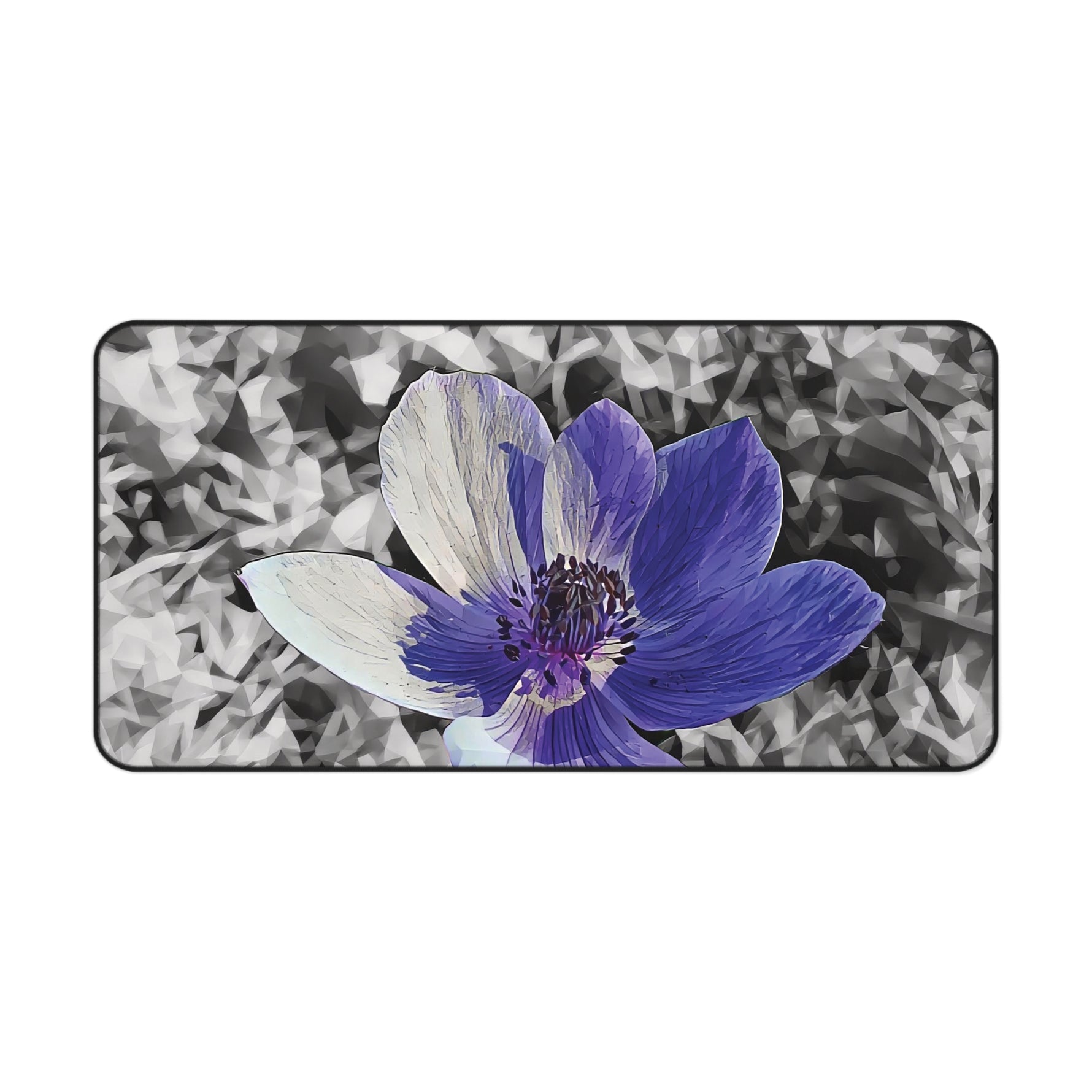 Desk Mat - Poly Art - Flower of Anemone