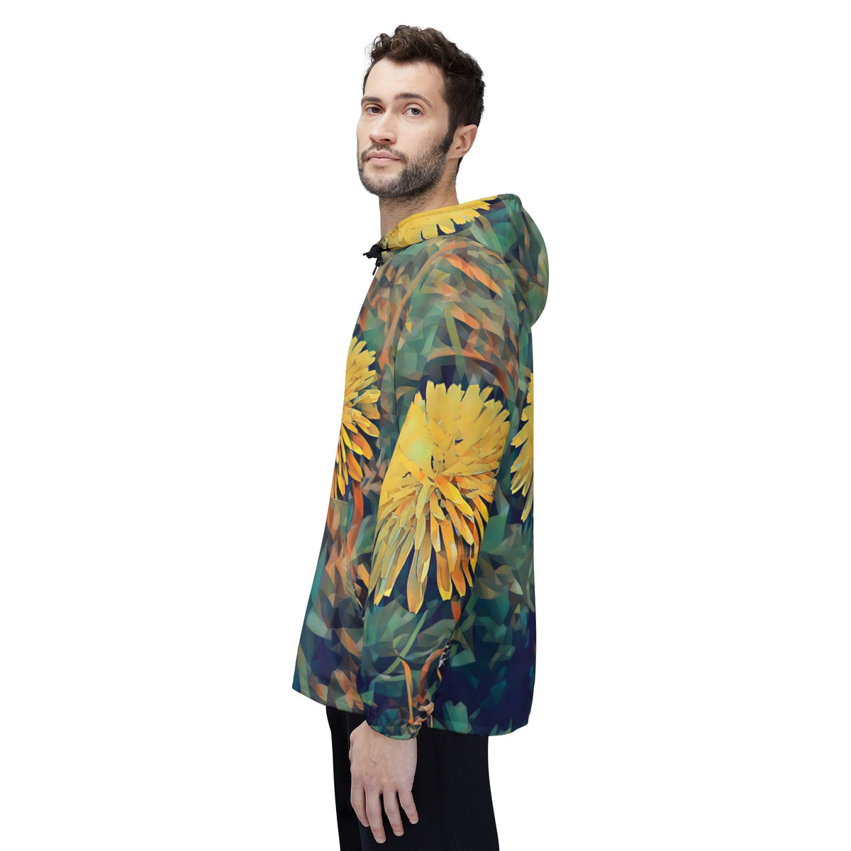 Windbreaker Jacket - Poly Art - Flower of Dandelion (Variant 1)