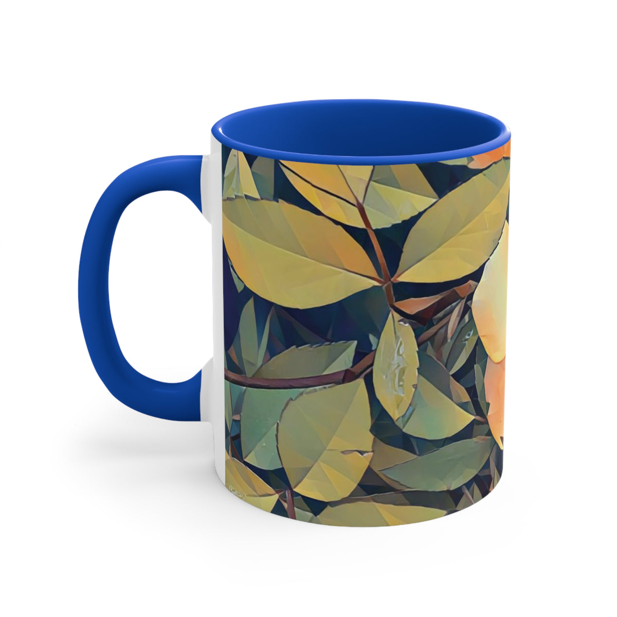 Mug 11oz - Poly Art - Flower of Rose (Variant 2)