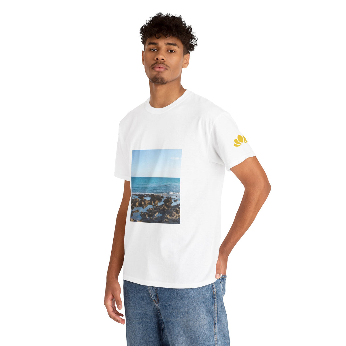 Unisex Heavy Cotton Tee - Sea (Variant 6)