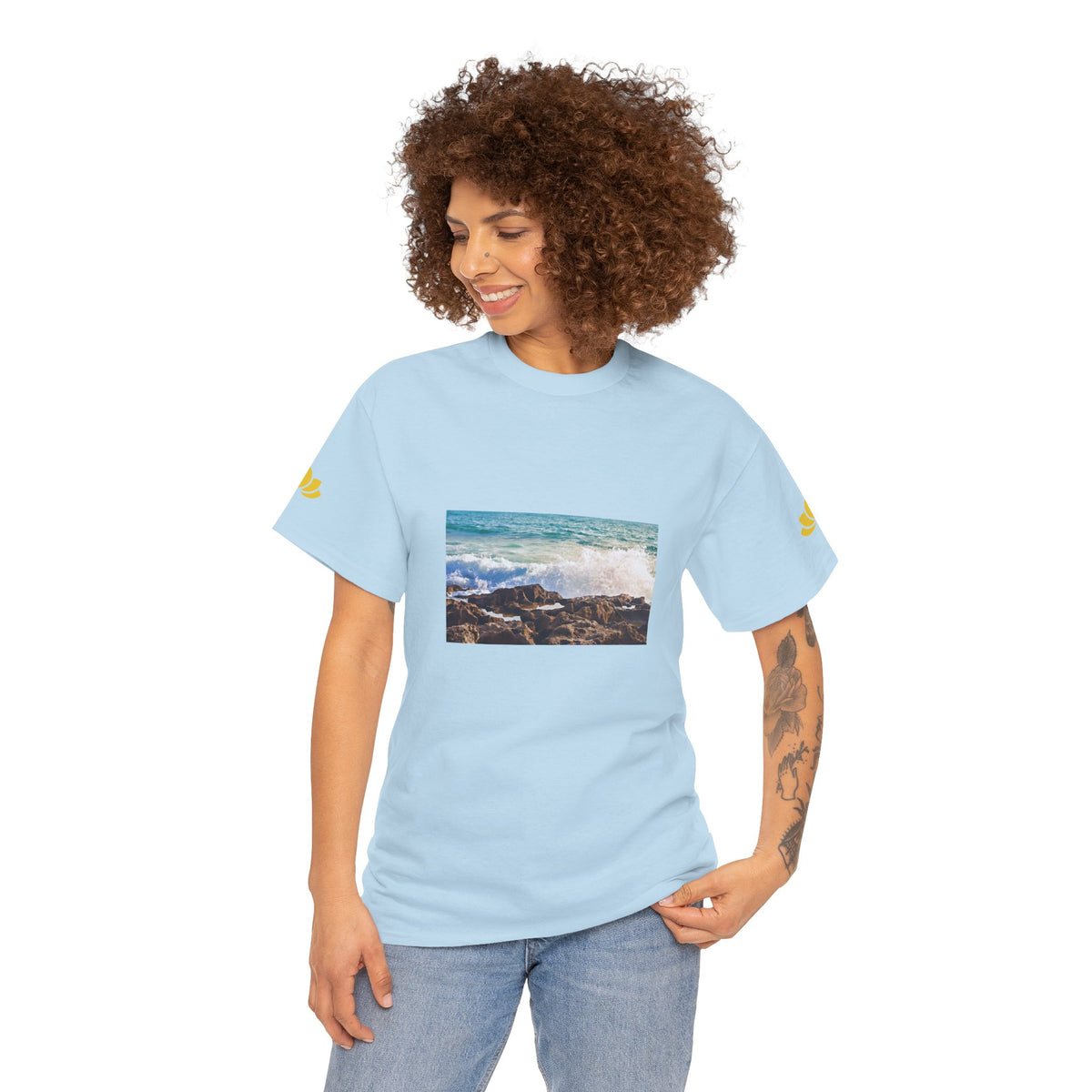 Unisex Heavy Cotton Tee - Sea (Variant 4)