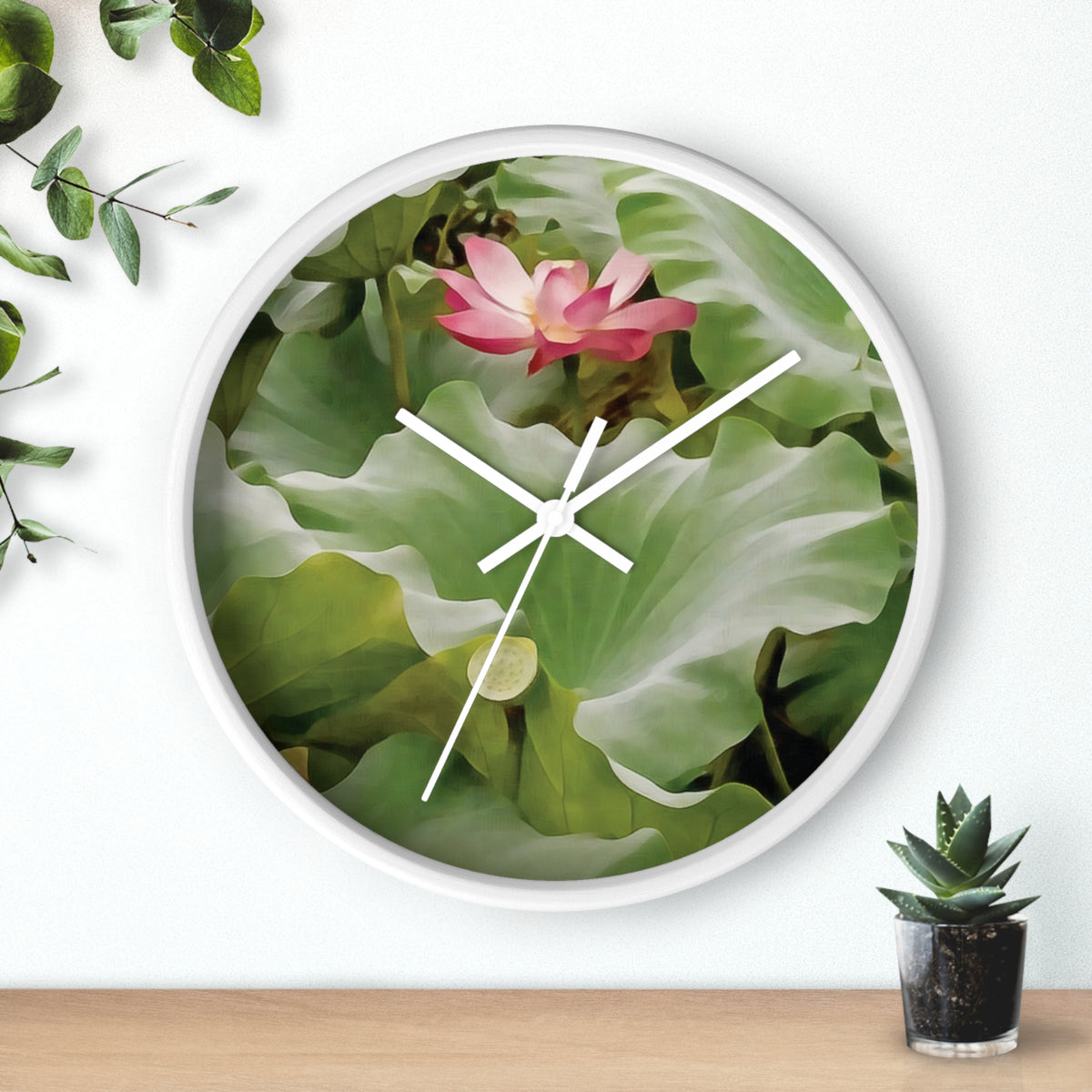 Wall Clock - Flower of Lotus (Variant 2)