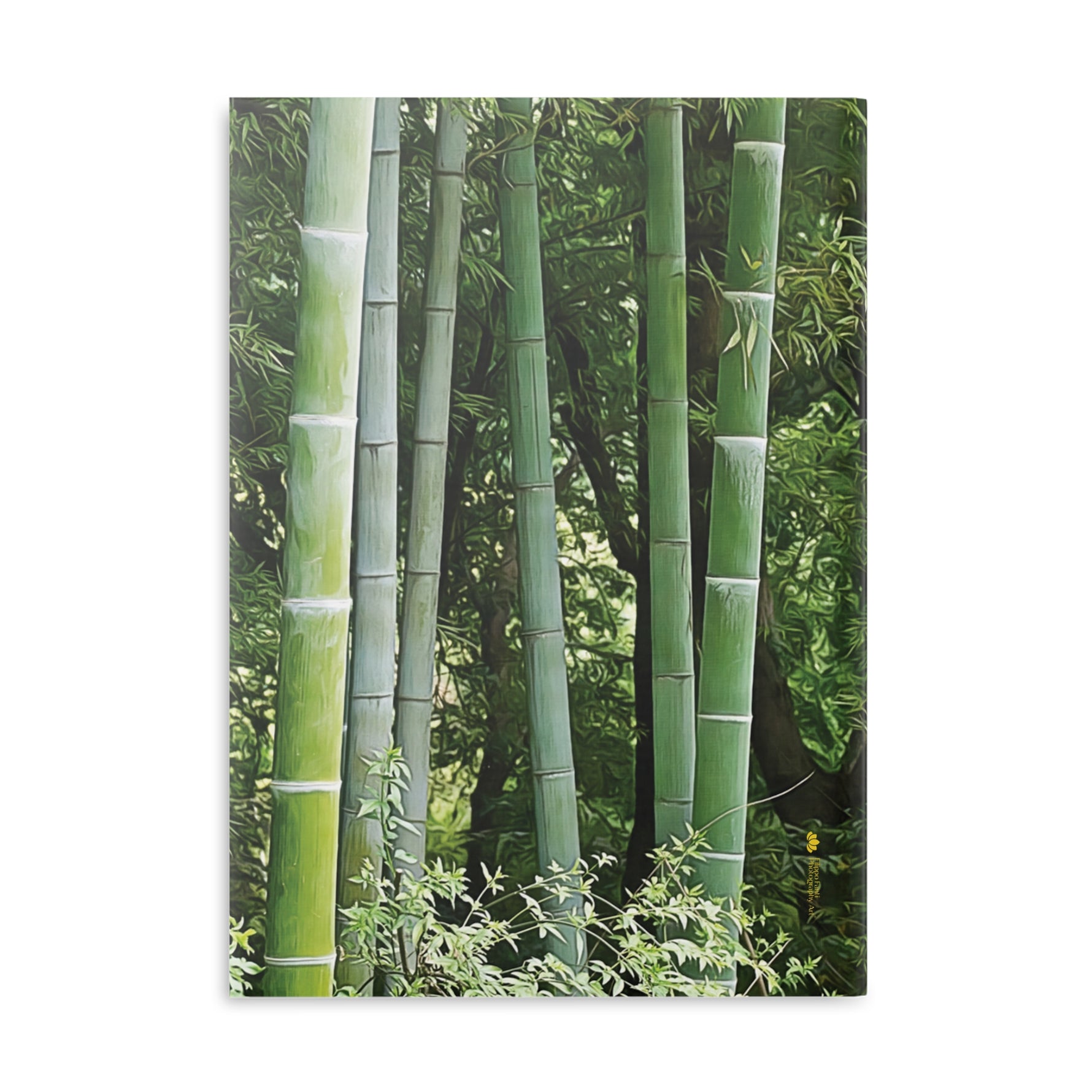 Hardcover Notebook with Puffy Covers - Bamboo Plants (Variant 1)