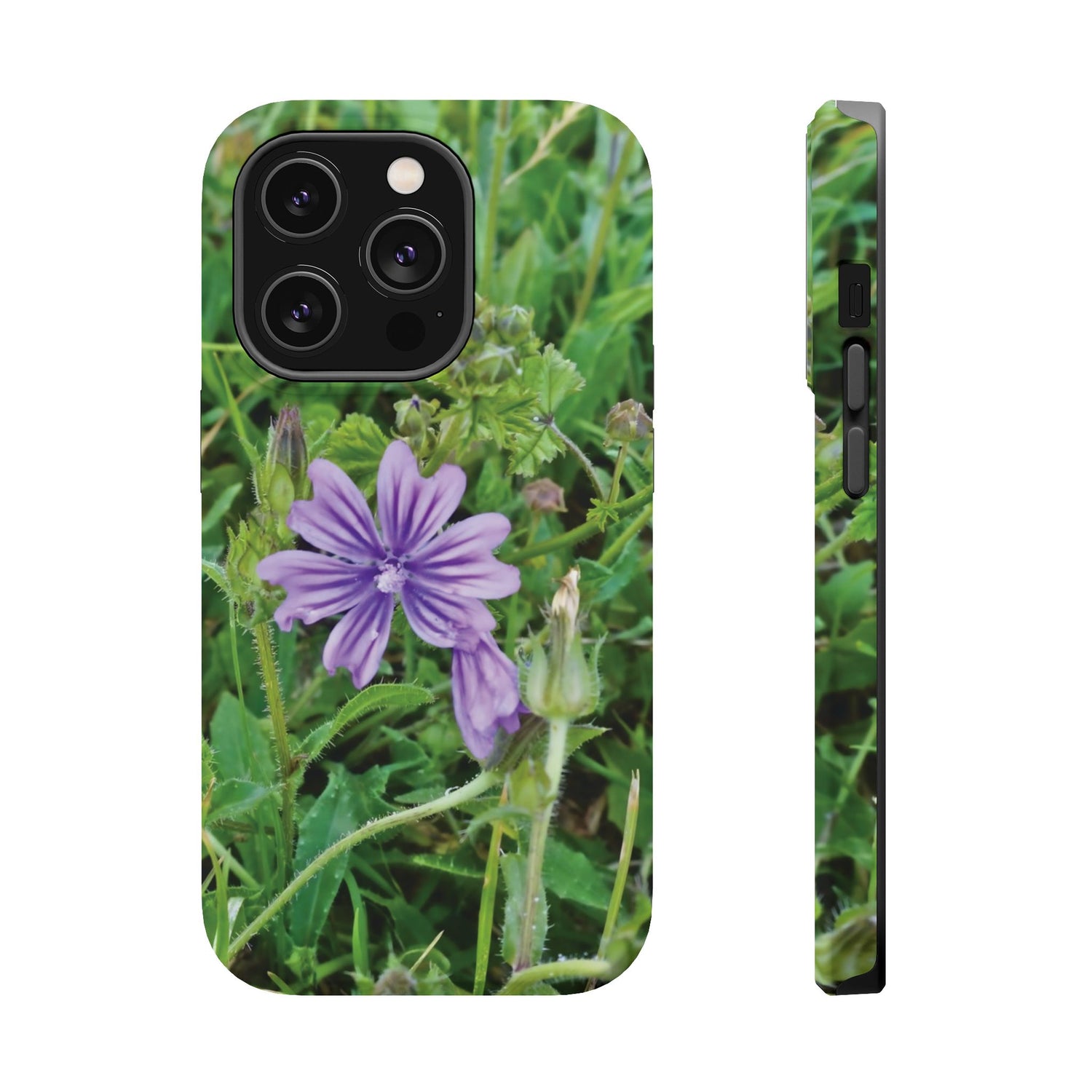 Magnetic Tough Phone Case - Flower of Malva Sylvestris