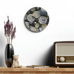 Acrylic Wall Clock - Poly Art - Wooden Trunks (Variant 6)
