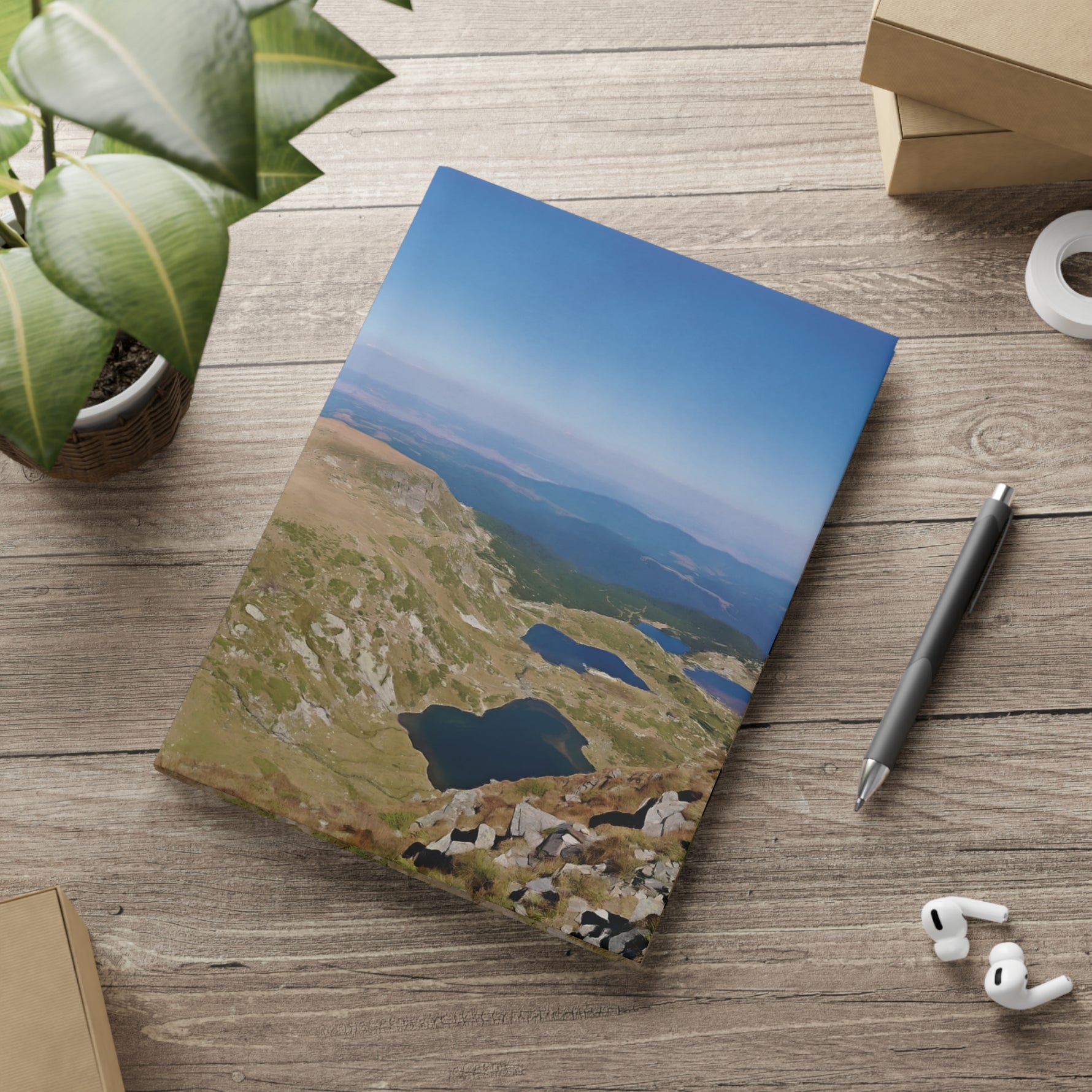 Hardcover Notebook with Puffy Covers - Lakes of Rila, Bulgaria (Variant 1)