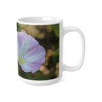 Ceramic White Cup 15oz - Flower of Convolvulus Arvensis/Vilucchio