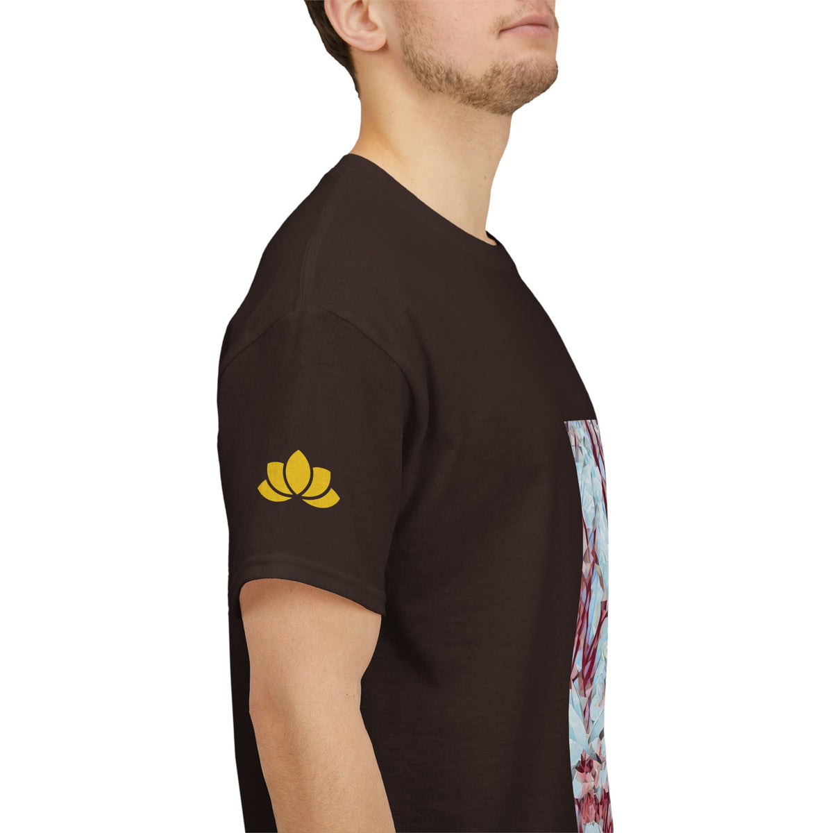 Unisex Heavy Cotton Tee - Poly Art - Apple's Tree Flower (Variant 4)