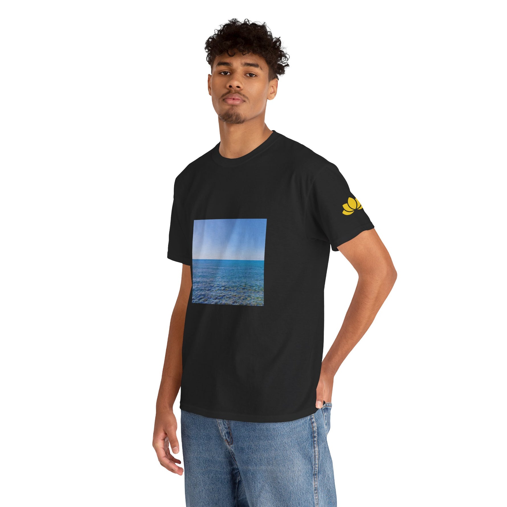 Unisex Heavy Cotton Tee - Sea (Variant 2)