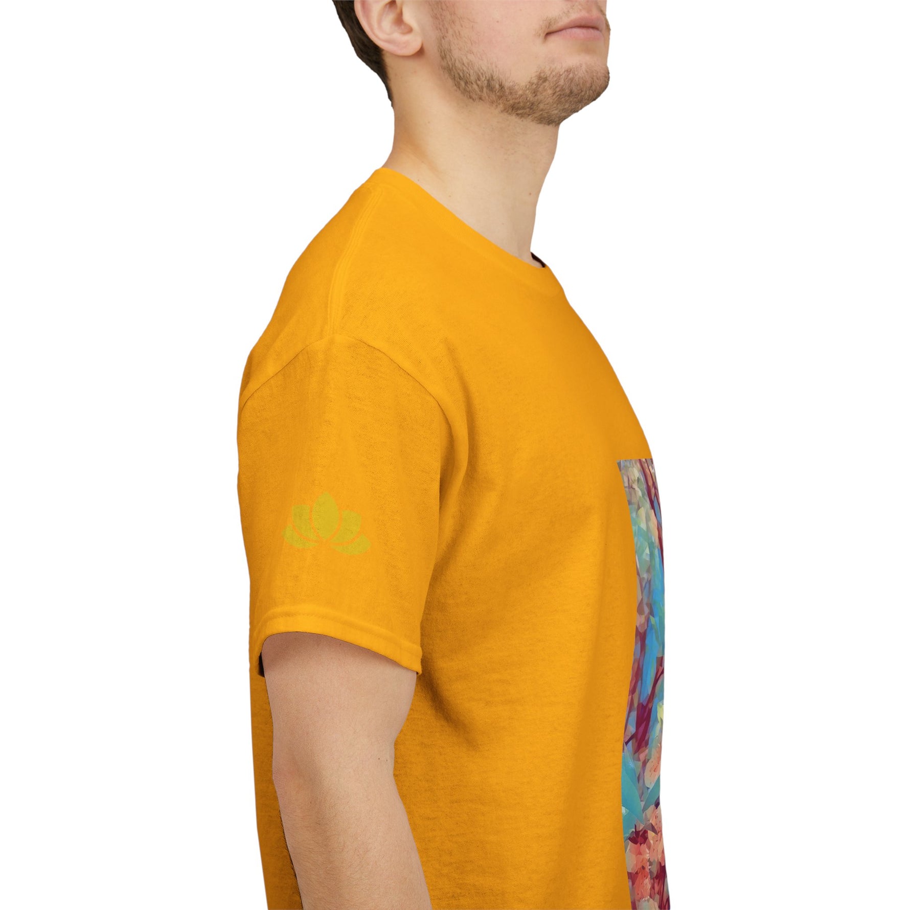 Unisex Heavy Cotton Tee - Poly Art - Apple's Tree Flower (Variant 3)