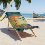 Beach Towel – Poly Art - Forest Sunset (Variant 1)