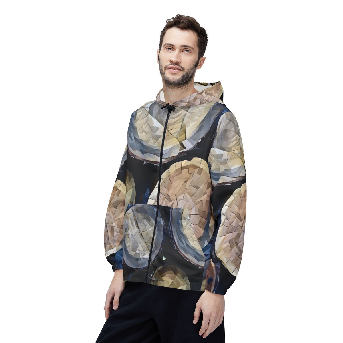 Windbreaker Jacket - Poly Art - Wooden Trunks (Variant 2)