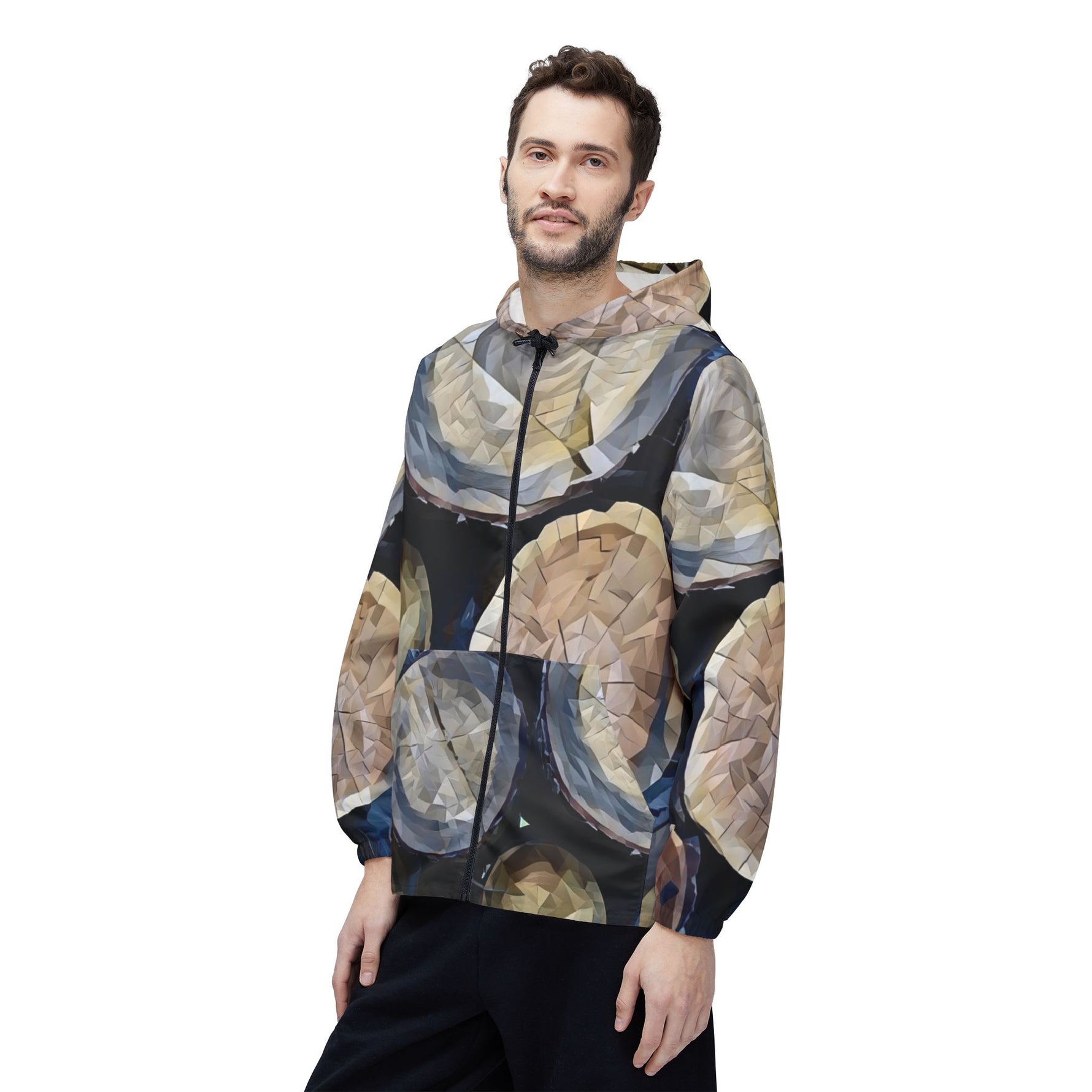 Windbreaker Jacket - Poly Art - Wooden Trunks (Variant 2)