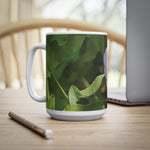 Ceramic White Cup 15oz - Flower of Convolvulus Arvensis/Vilucchio