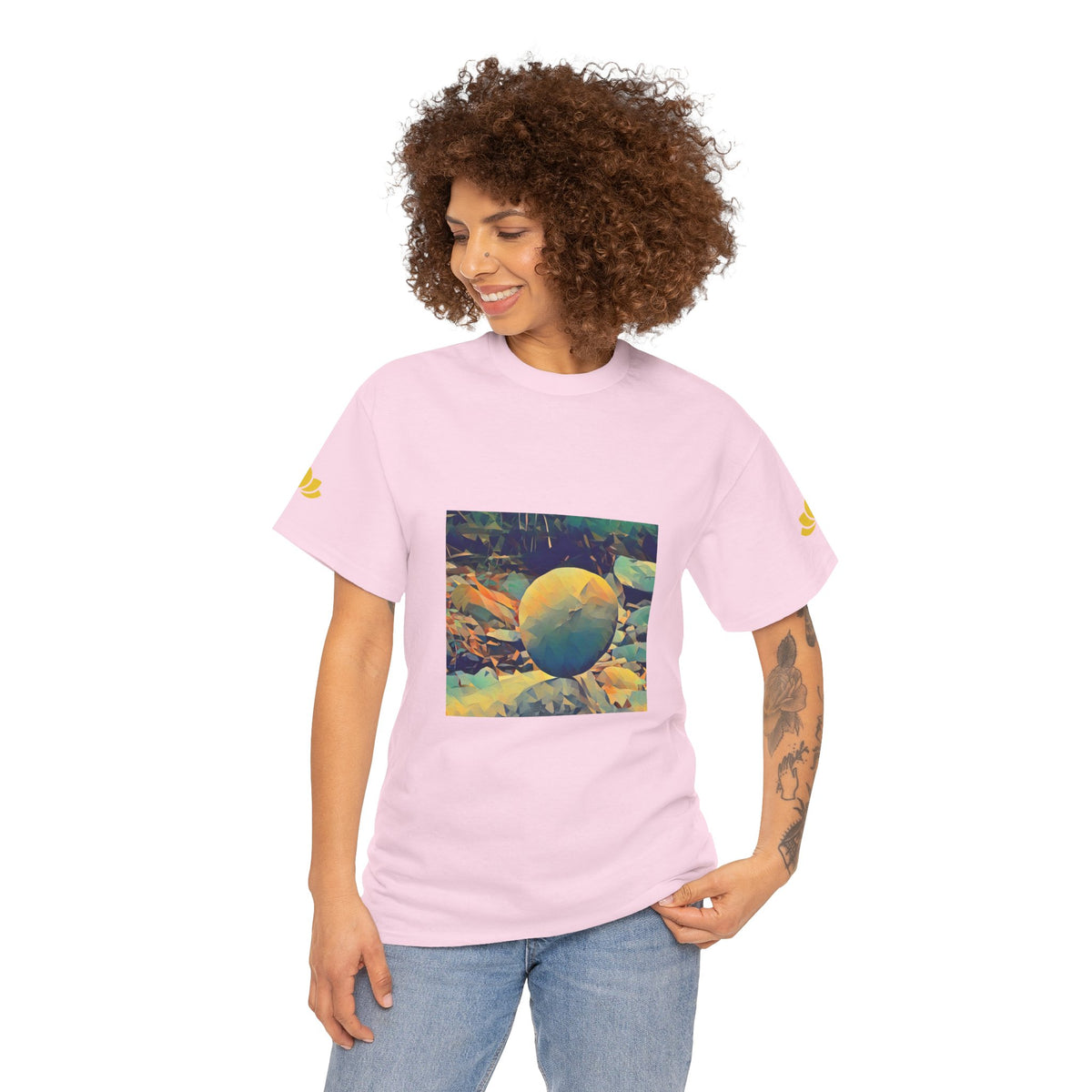 Unisex Heavy Cotton Tee - Poly Art - Stone Balance