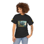Unisex Heavy Cotton Tee - Poly Art - Fir Pinecone