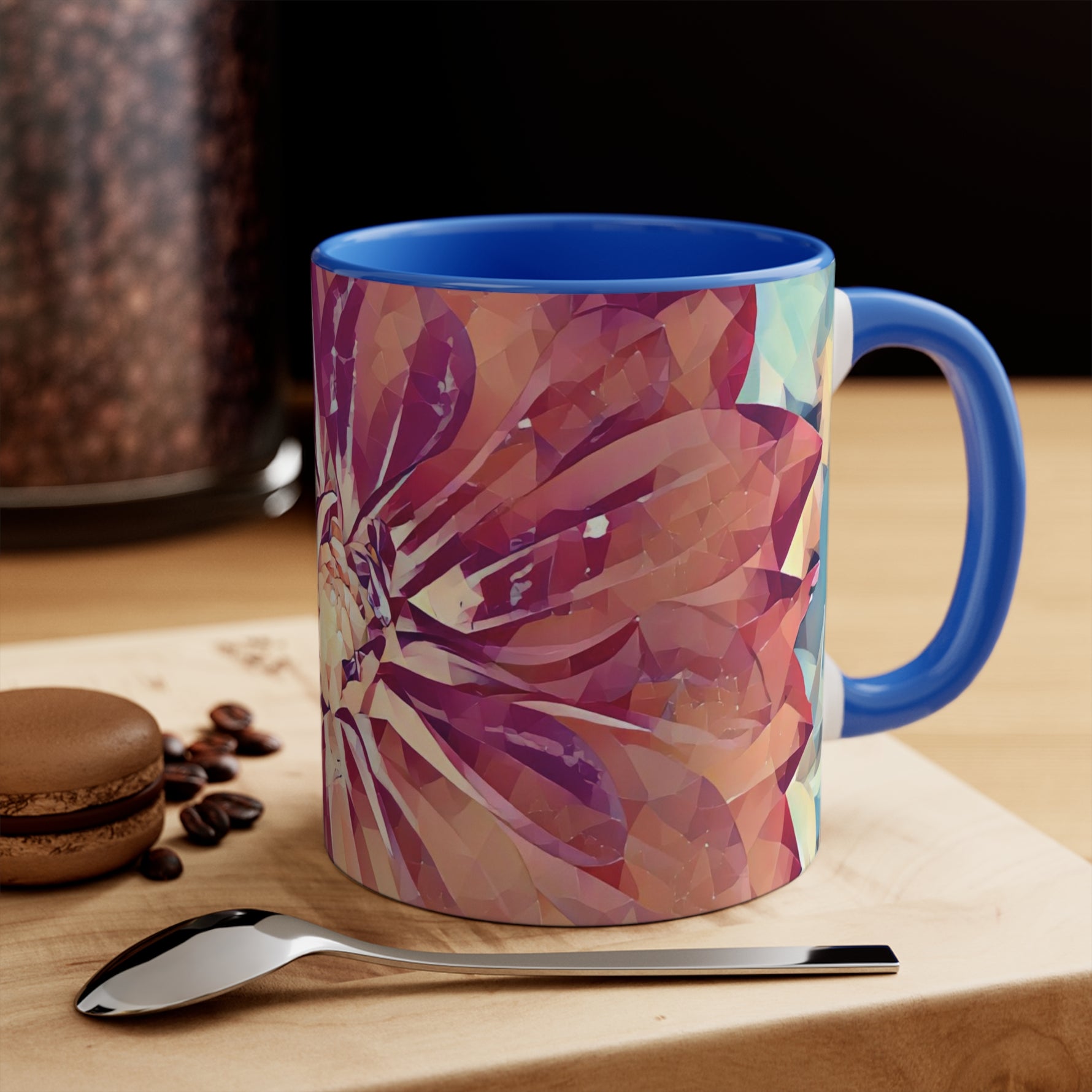 Mug 11oz - Poly Art - Flower of Dahlia (Variant 4)