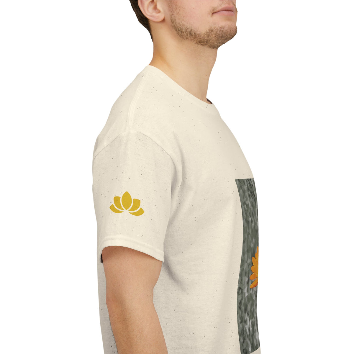 Unisex Heavy Cotton Tee - Poly Art - Flower of Calendula (Variant 1)
