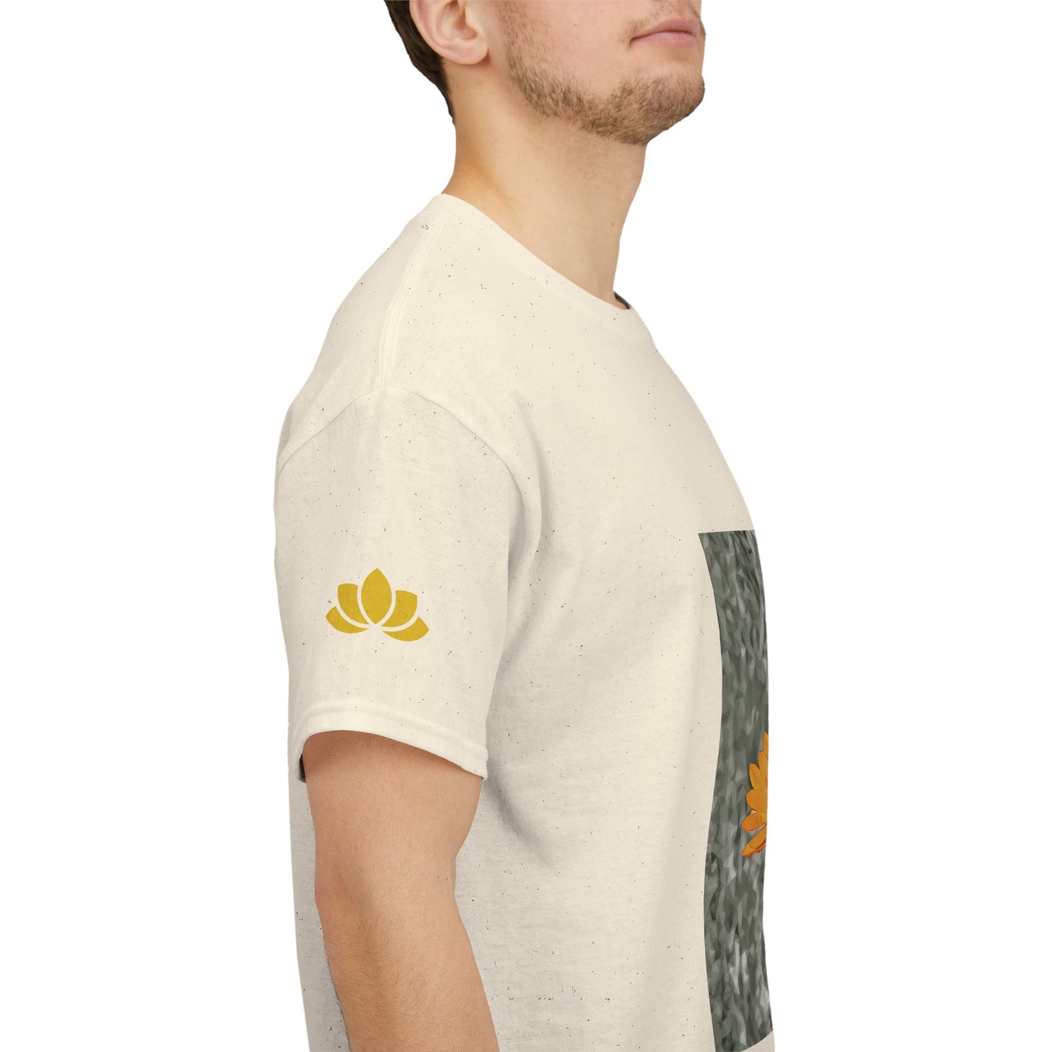 Unisex Heavy Cotton Tee - Poly Art - Flower of Calendula (Variant 1)