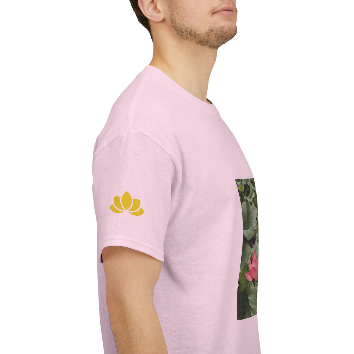 Unisex Heavy Cotton Tee - Poly Art - Flower of Lotus (Variant 3)