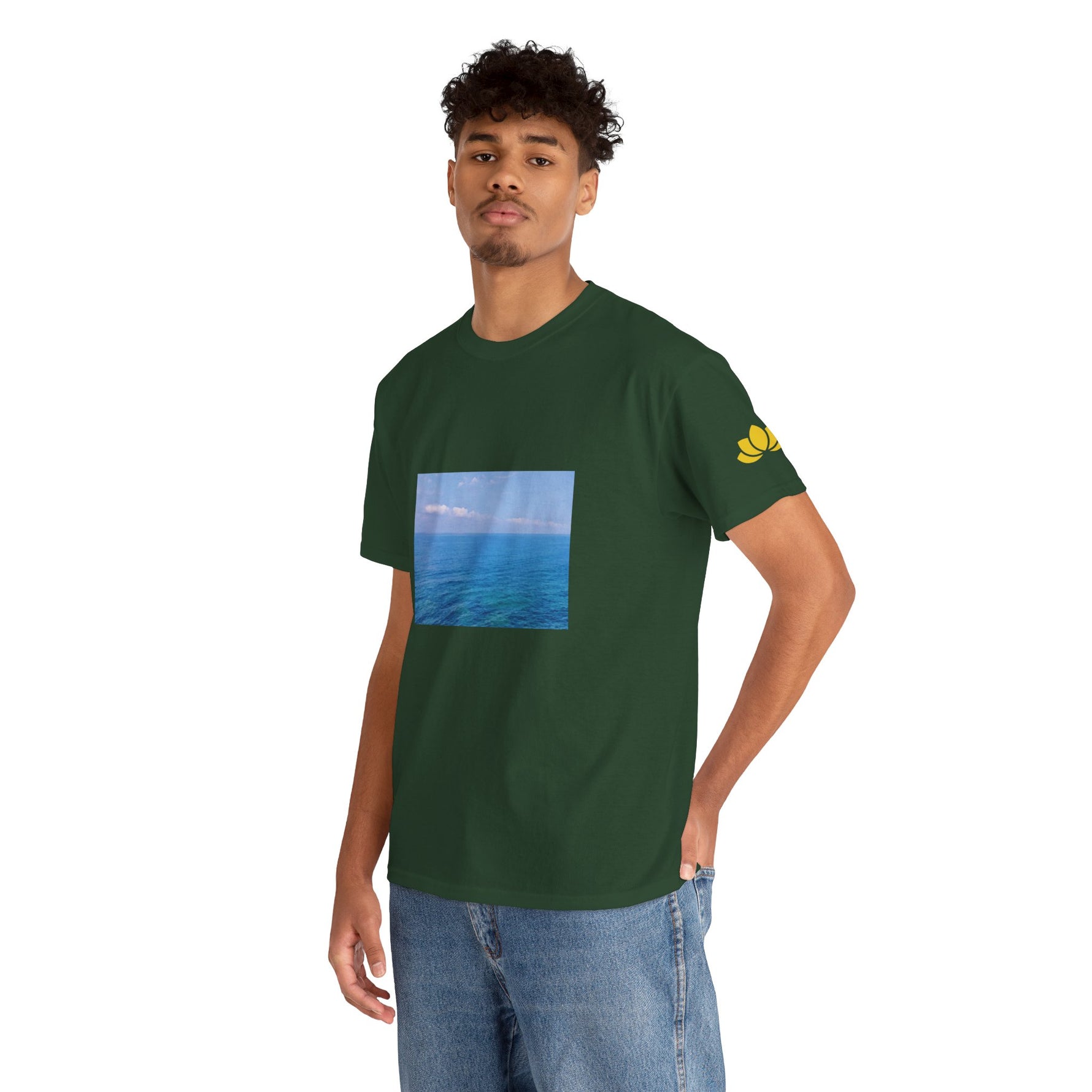 Unisex Heavy Cotton Tee - Sea (Variant 1)