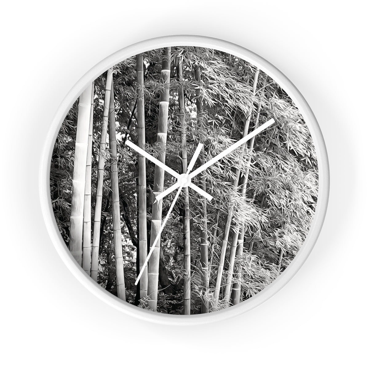 Wall Clock - Bamboo (B&W Variant)