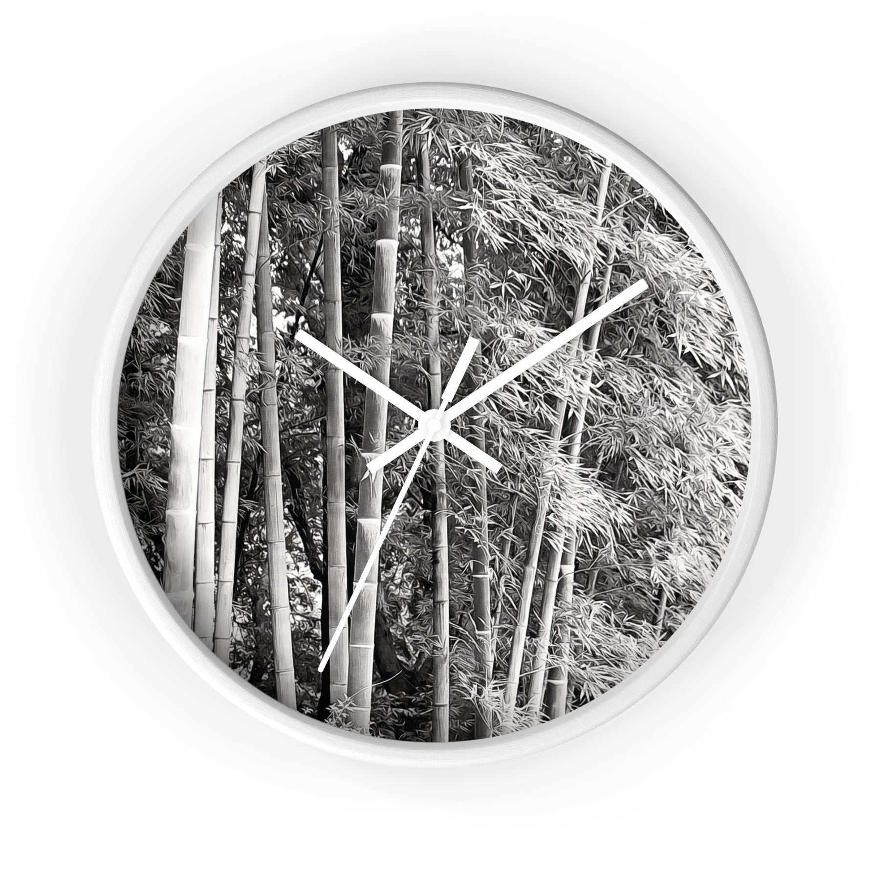 Wall Clock - Bamboo (B&W Variant)