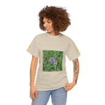 Unisex Heavy Cotton Tee - Flower of Malva Sylvestris