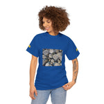 Unisex Heavy Cotton Tee - Poly Art - Wooden Trunks (Variant 1)
