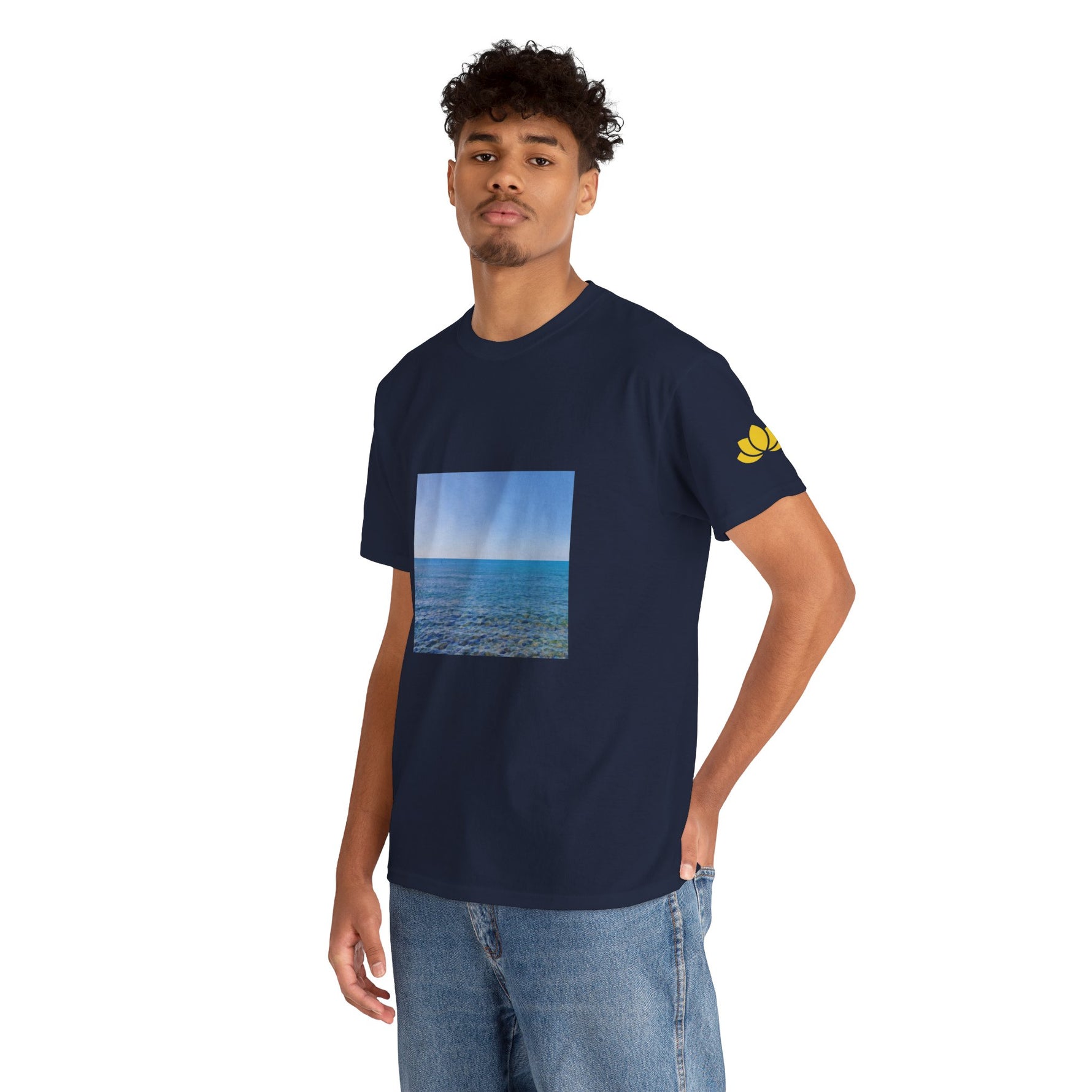 Unisex Heavy Cotton Tee - Sea (Variant 2)