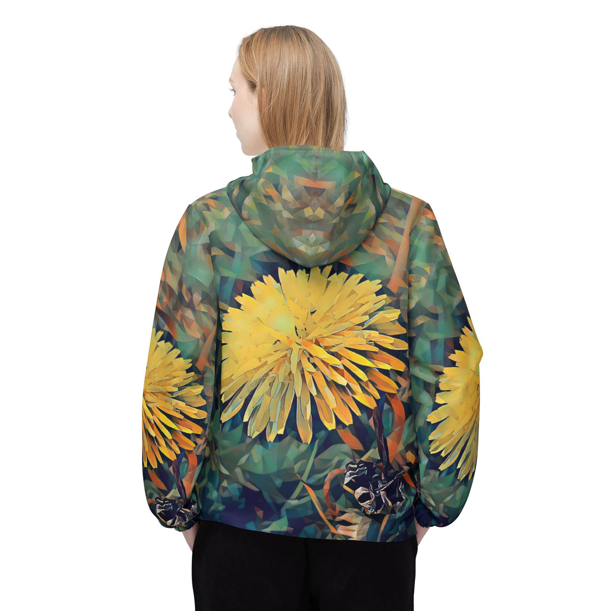 Windbreaker Jacket - Poly Art - Flower of Dandelion (Variant 1)