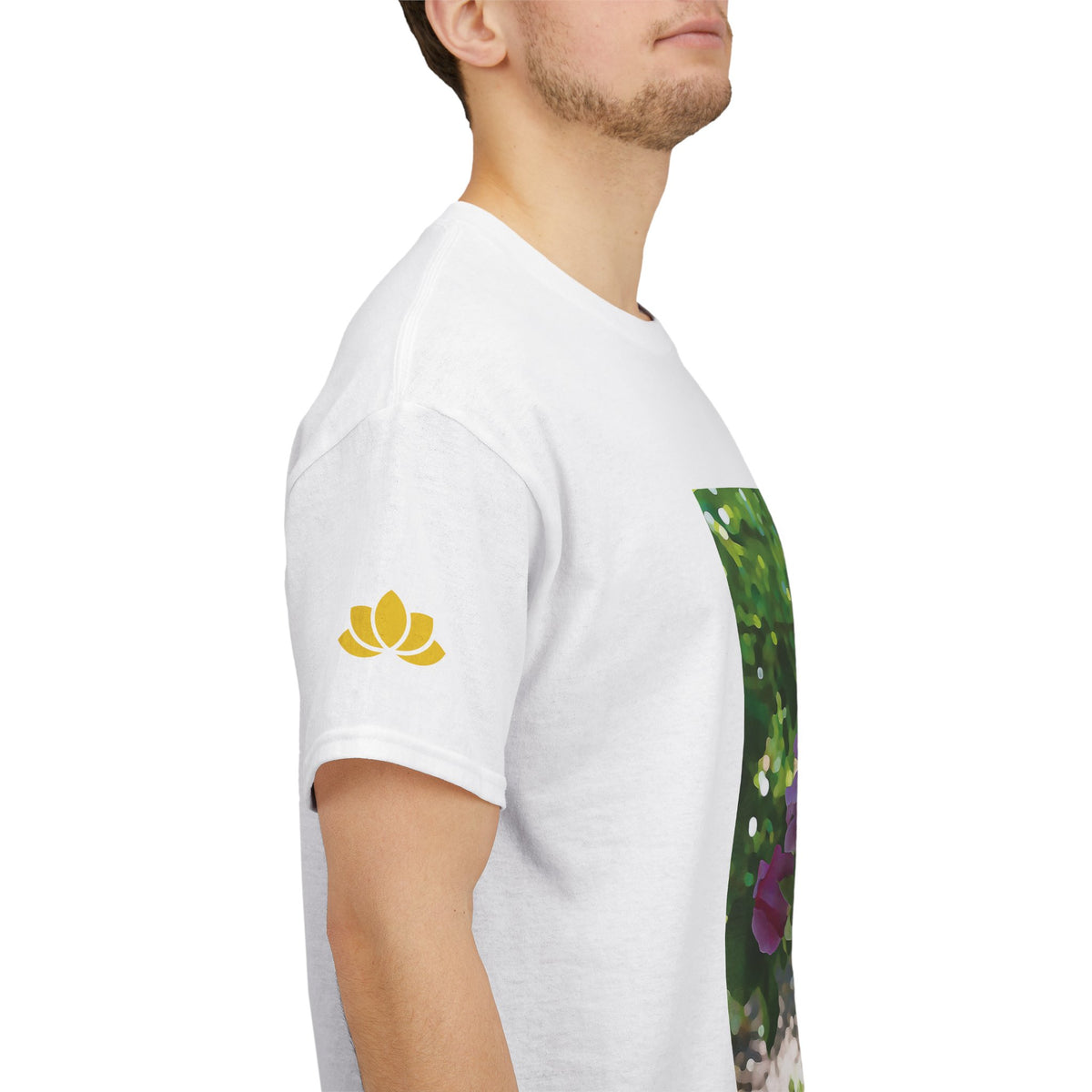 Unisex Heavy Cotton Tee - Flower of Rose, Small Bouquet