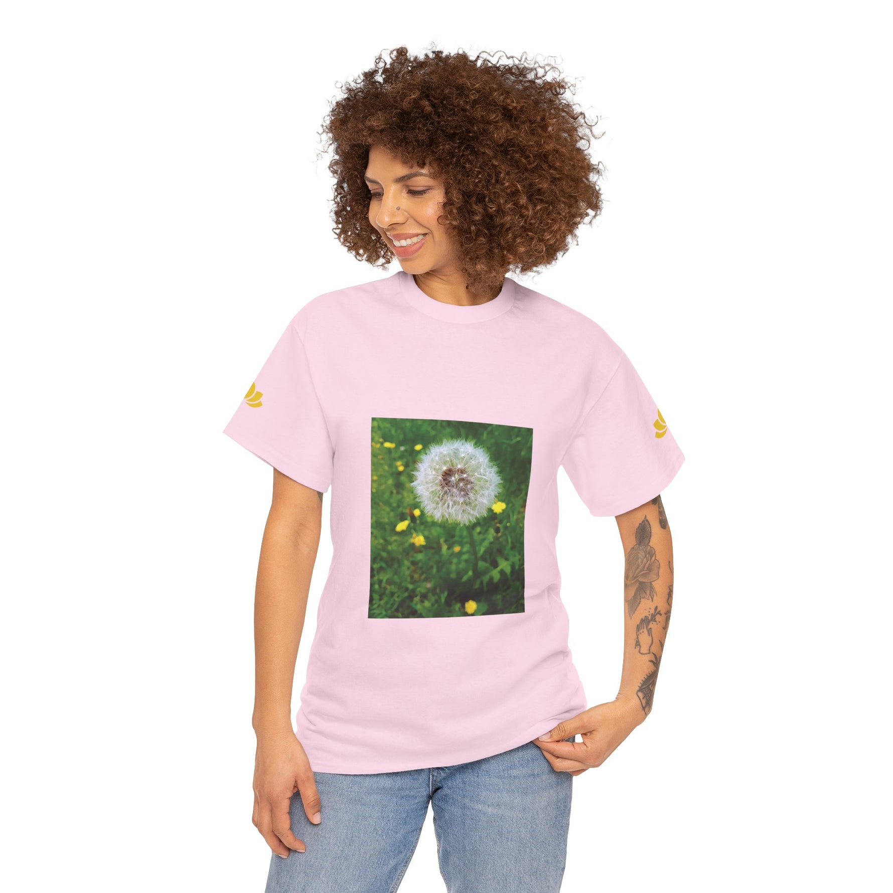 Unisex Heavy Cotton Tee - Flower of Dandelion