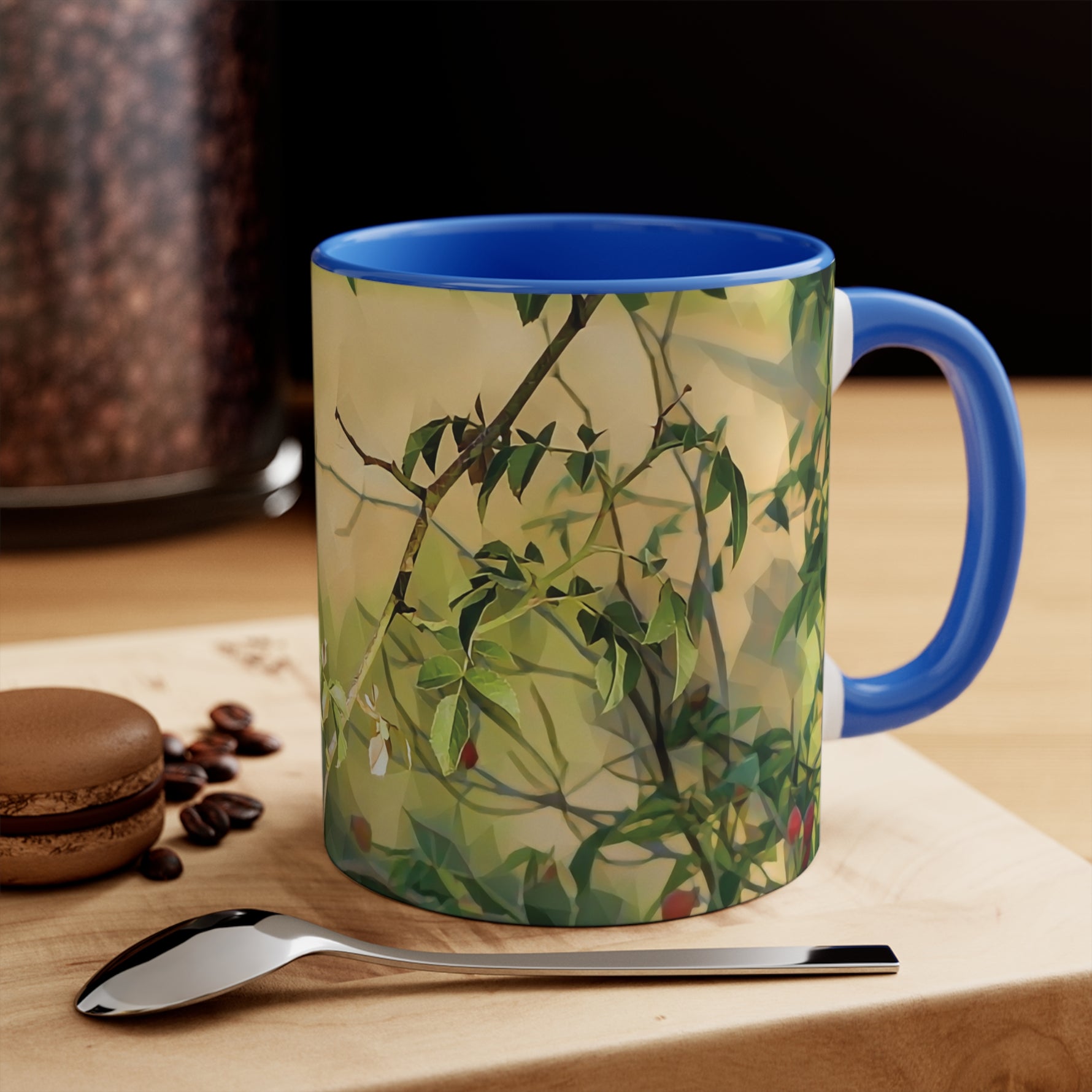 Mug 11oz - Poly Art - Rosehip plant (Variant 1)