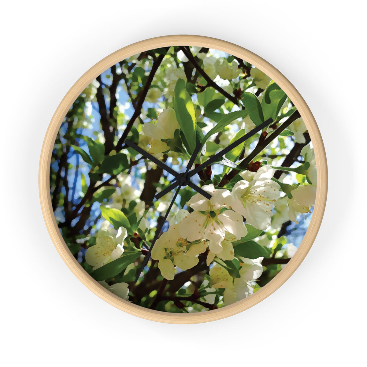 Wall Clock - Apples' Tree Flower