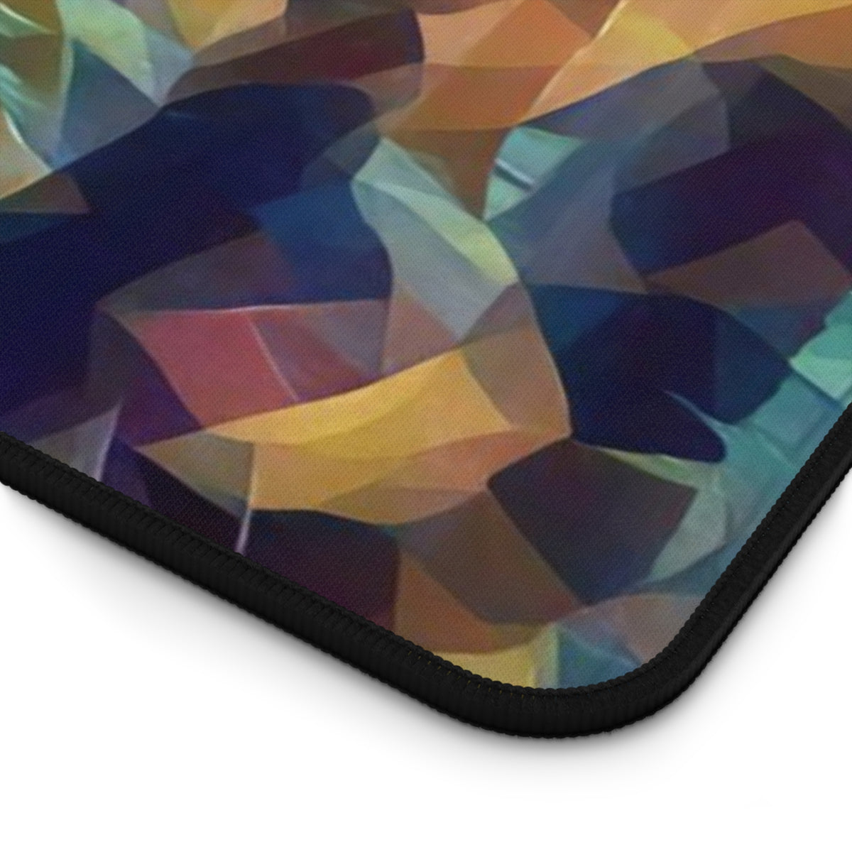 Desk Mat - Poly Art - Forest, a Path (Variant 1)