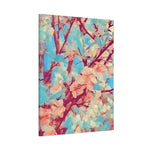 Stretched Matte Canvas - Poly Art - Apple's Tree Flower (Variant 3)