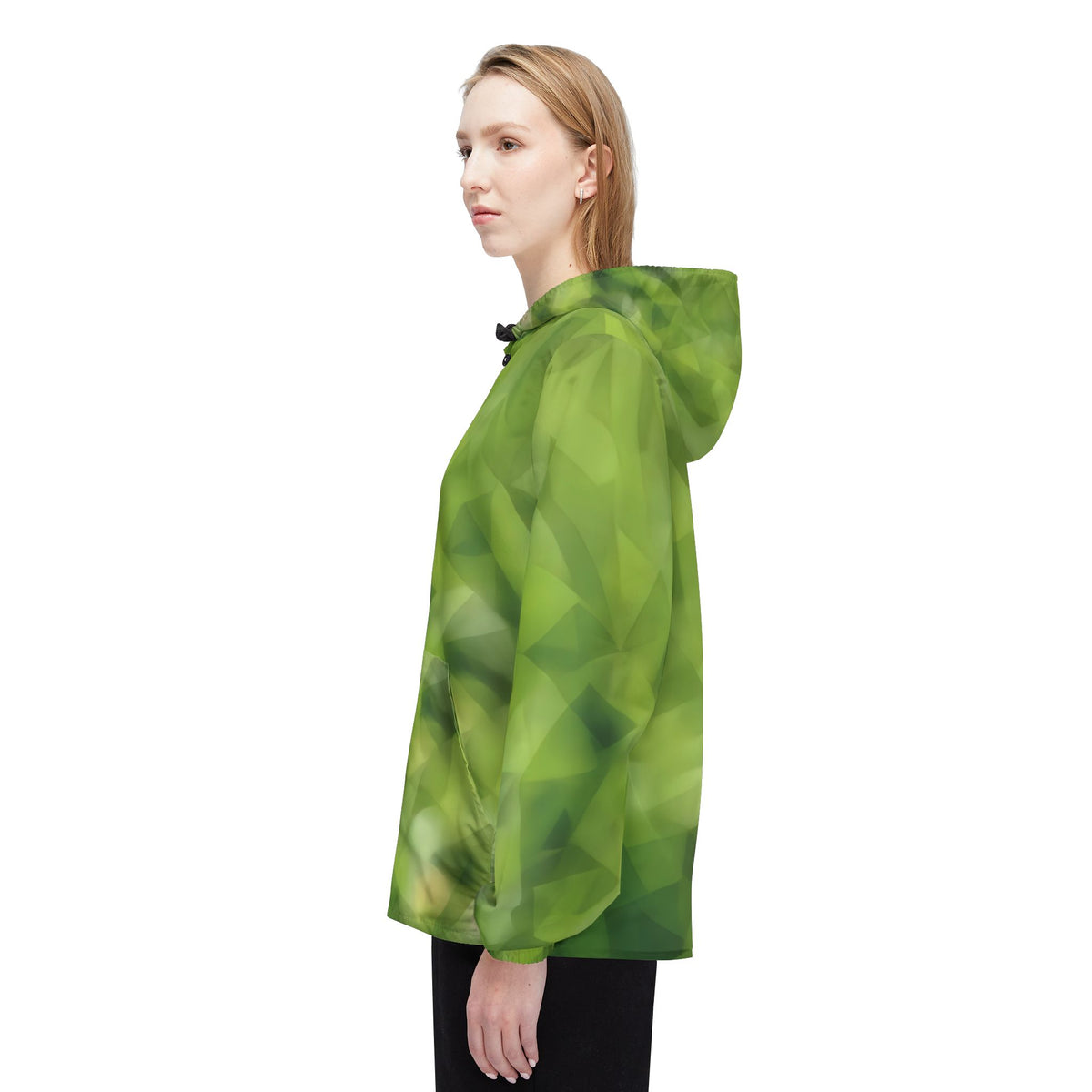 Windbreaker Jacket - Poly Art - Green Grass
