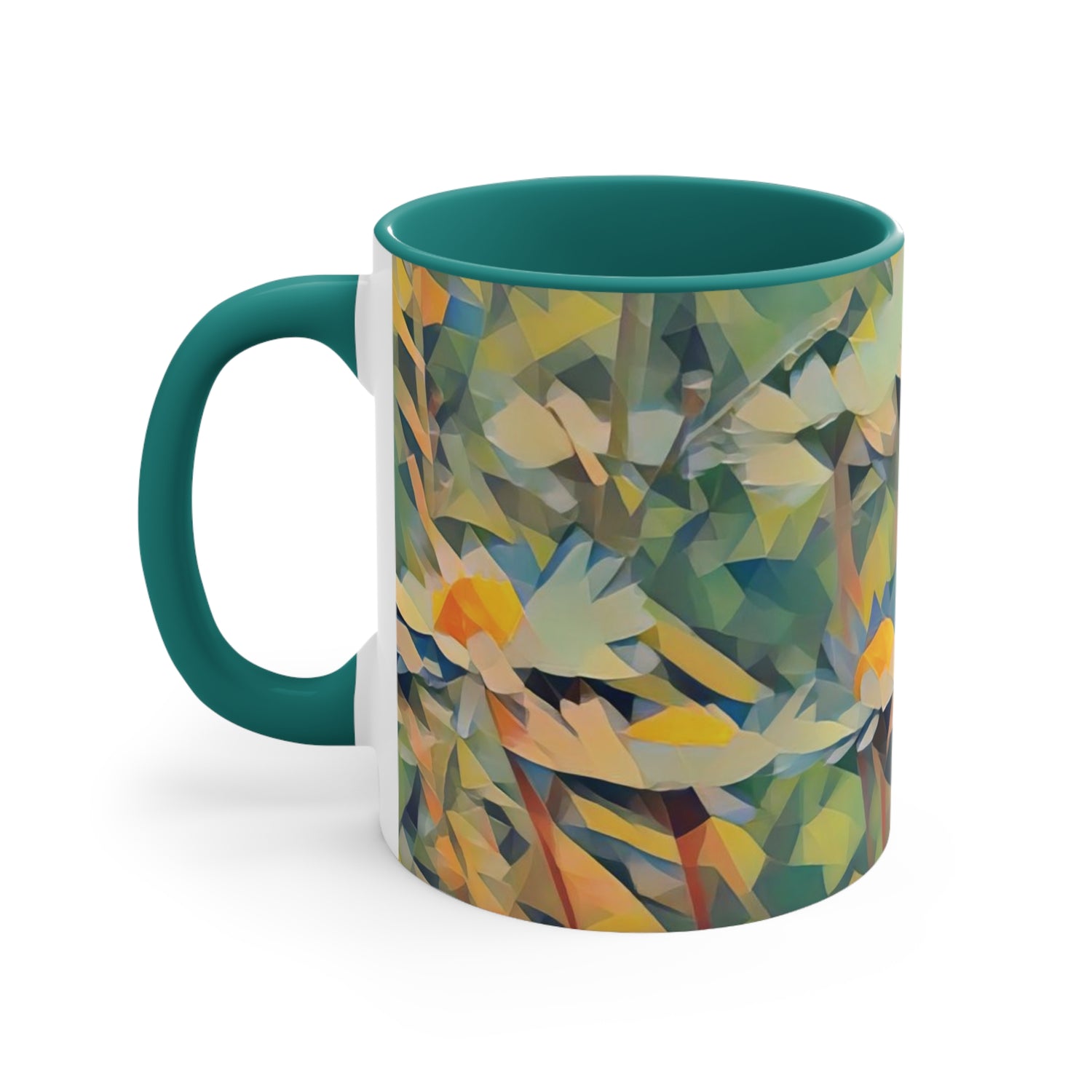 Mug 11oz - Poly Art - Flower of Daisies (Variant 02)