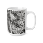 Ceramic White Cup 15oz - Bamboo (B&W Variant)